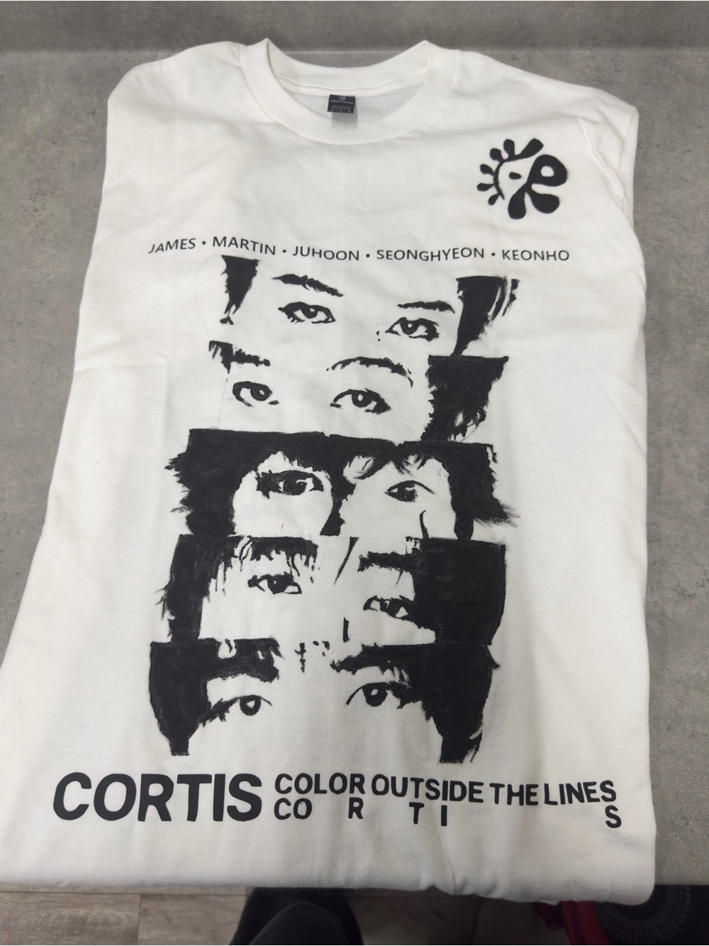 CORTIS Color Outside The Lines Handmade Fan Shirt - 1 Size M and 1 Size L